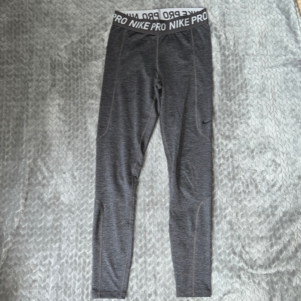 Nike Pro thermal leggings Heather grey size S